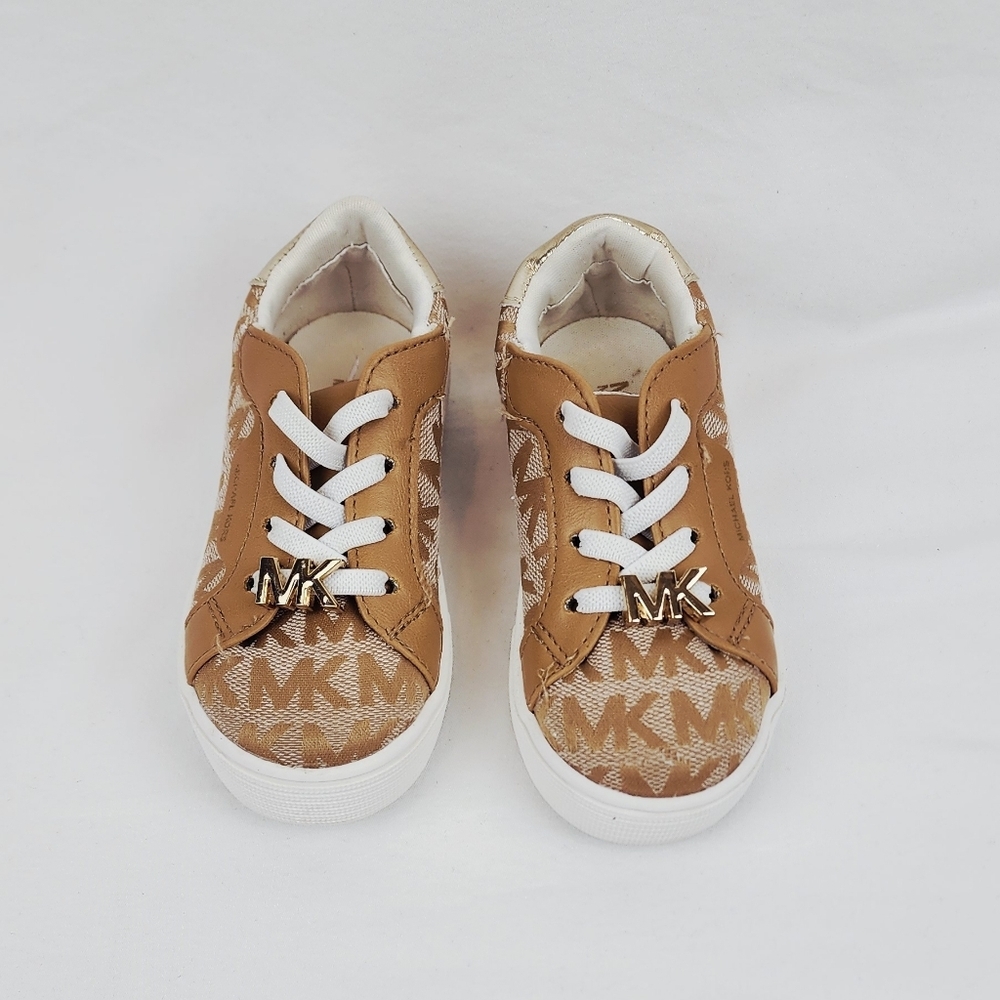Michael Kors Tan Logo Baby Sneakers